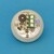 Bouton Cyntra descente IP54 lumineux bleu avec buzzer