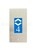 PLASTRON 100x195 VERTICAL A VIS POUR AFFICHEUR 4 POUCES SAF BLEU ATV