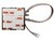 Boitier carte duplex 2 sorties isol&eacute;es avec c&acirc;ble bouton 20cm - 24Vcc