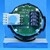 Bouton RT42 IX gravé -2 led bleue -compatible