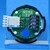 Bouton RT42 IX gravé 6 led bleue-compatible