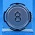 Bouton RT42 IX gravé 8 led bleue-compatible