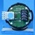 Bouton RT42 IX gravé 8 led bleue-compatible