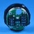 Bouton VB42 gravé -1 led bleue 1 CONTACT NO / 1 CONTACT NC-compatible