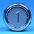 Bouton VB42 gravé 1 led bleue 1 CONTACT NO / 1 CONTACT NC-compatible