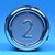 Bouton VB42 gravé 2 led bleue 1 CONTACT NO / 1 CONTACT NC-compatible