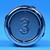 Bouton VB42 gravé 3 led bleue 1 CONTACT NO / 1 CONTACT NC-compatible