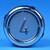 Bouton VB42 gravé 4 led bleue 1 CONTACT NO / 1 CONTACT NC-compatible