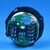 Bouton VB42 gravé 4 led bleue 1 CONTACT NO / 1 CONTACT NC-compatible