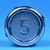 Bouton VB42 gravé 5 led bleue 1 CONTACT NO / 1 CONTACT NC-compatible