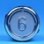 Bouton VB42 gravé 6 led bleue 1 CONTACT NO / 1 CONTACT NC-compatible