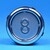 Bouton VB42 gravé 8 led bleue 1 CONTACT NO / 1 CONTACT NC-compatible