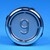 Bouton VB42 gravé 9 led bleue 1 CONTACT NO / 1 CONTACT NC-compatible