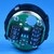 Bouton VB42 gravé 9 led bleue 1 CONTACT NO / 1 CONTACT NC-compatible