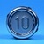 Bouton VB42 gravé 10 led bleue 1 CONTACT NO / 1 CONTACT NC-compatible