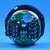 Bouton VB42 gravé 10 led bleue 1 CONTACT NO / 1 CONTACT NC-compatible