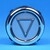 Bouton VB42 fleche descente - Led bleue-compatible