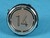 Bouton VB42 gravé 14 led bleue 1 CONTACT NO / 1 CONTACT NC-compatible