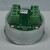 Bouton ACHILLE inox - 2 led rouge 2 contacts 24 V , Bornes a vis