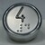 Bouton ACHILLE inox 4 led rouge 2 contacts 24 V , Bornes a vis