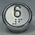 Bouton ACHILLE inox 6 led rouge 2 contacts 24 V , Bornes a vis