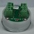 Bouton ACHILLE inox 6 led rouge 2 contacts 24 V , Bornes a vis