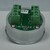 Bouton ACHILLE inox 7 led rouge 2 contacts 24 V , Bornes a vis