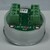 Bouton ACHILLE inox fermeture > I < led rouge 2 contacts 24 V , Bornes a vis