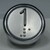 Bouton ACHILLE inox 1 led bleue 2 contacts 24 V , Bornes a vis