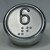 Bouton ACHILLE inox 6 led bleue 2 contacts 24 V , Bornes a vis
