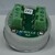Bouton ACHILLE inox fermeture > I < led bleue 2 contacts 24 V , Bornes a vis