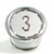 Bouton ERCOLE inox 3 led rouge 2 contacts 24 V , Bornes a vis