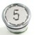 Bouton ERCOLE inox 5 led rouge 2 contacts 24 V , Bornes a vis