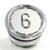 Bouton ERCOLE inox 6 led bleue 2 contacts 24 V , Bornes a vis