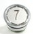 Bouton ERCOLE inox 7 led bleue 2 contacts 24 V , Bornes a vis