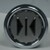 Bouton ERCOLE inox fermeture > I < led bleue 2 contacts 24 V , Bornes a vis