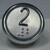Bouton ACHILLE inox 2 led rouge 1 contact 24 V , connecteur JST