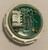 Bouton ACHILLE inox alarme led jaune 1 contact 24 V , connecteur JST