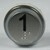 Bouton Venus XL inox 1 led rouge1 contact 24 V , connecteur JST
