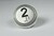 Bouton Venus XL inox 2 led rouge 1 contact 24 V , connecteur JST