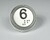 Bouton Venus XL inox 6 led rouge 1 contact 24 V , connecteur JST