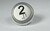 Bouton Venus XL inox 2 led bleue 1 contact 24 V , connecteur JST
