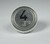 Bouton Venus XL inox 4 led bleue 1 contact 24 V ,connecteur JST