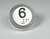 Bouton Venus XL inox 6 led bleue 1 contact 24 V , connecteur JST