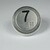 Bouton Venus XL inox 7 led bleue 1 contact 24 V , connecteur JST