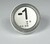 Bouton Venus XL inox - 1 led rouge 2 contacts 24 V BORNIER A VIS