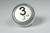 Bouton Venus XL inox 3 led bleue 2 contacts 24 V , BORNIER A VIS