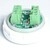 Bouton ACHILLE inox vierge led rouge - 2 contacts 24 V , bornes à vis