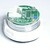Bouton ERCOLE inox vierge led bleue - 1 contact 24 V , connecteur JST