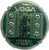 Bouton Venus gravé 0 led rouge 12/24 V -bornes à vis
